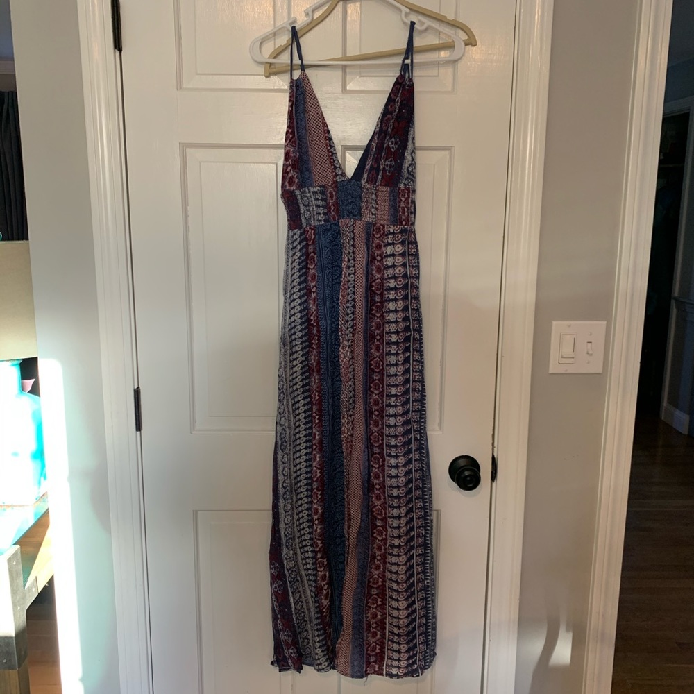 Band of Gypsies boho hippie patterned maxi dress